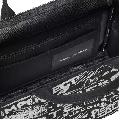 THE PUNK SCRIBBLE CANVAS MEDIUM TOTE BAG